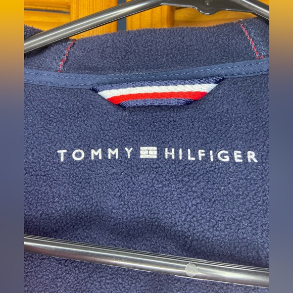 Tommy Hilfiger Size Small Red White Blue Zip Jacket with hood - Picture 6 of 7